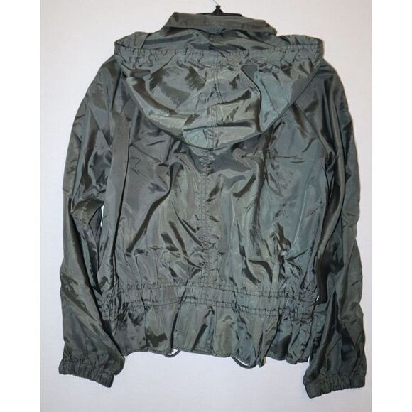 Free People Womens Sz S Green Full Zip Ripstop Parachute Windbreaker Jacket $128 - Picture 11 of 13